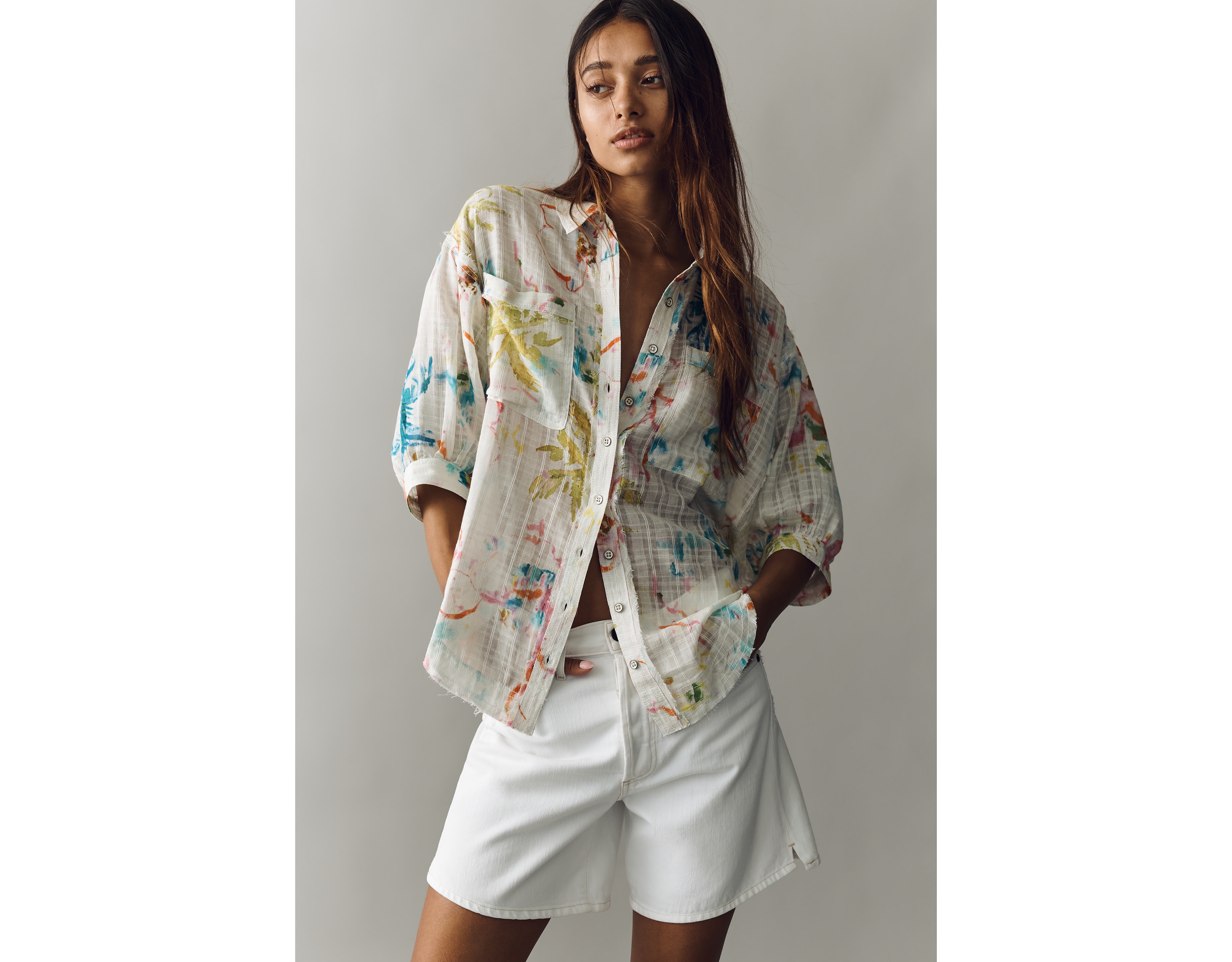 Pilcro 100% Cotton Summer Buttondown Shirt