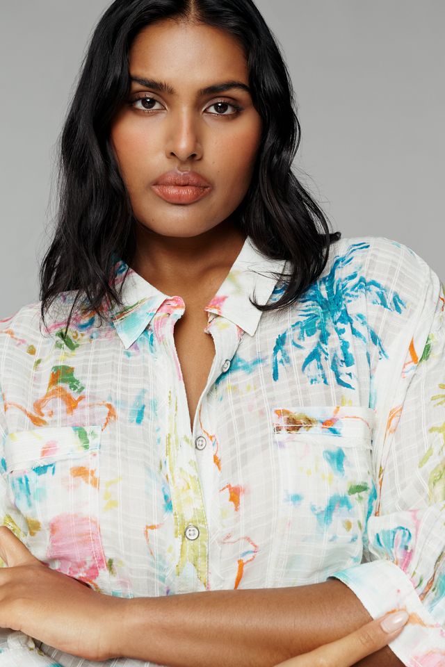 Chemise boutonnée d'été en coton Pilcro #7