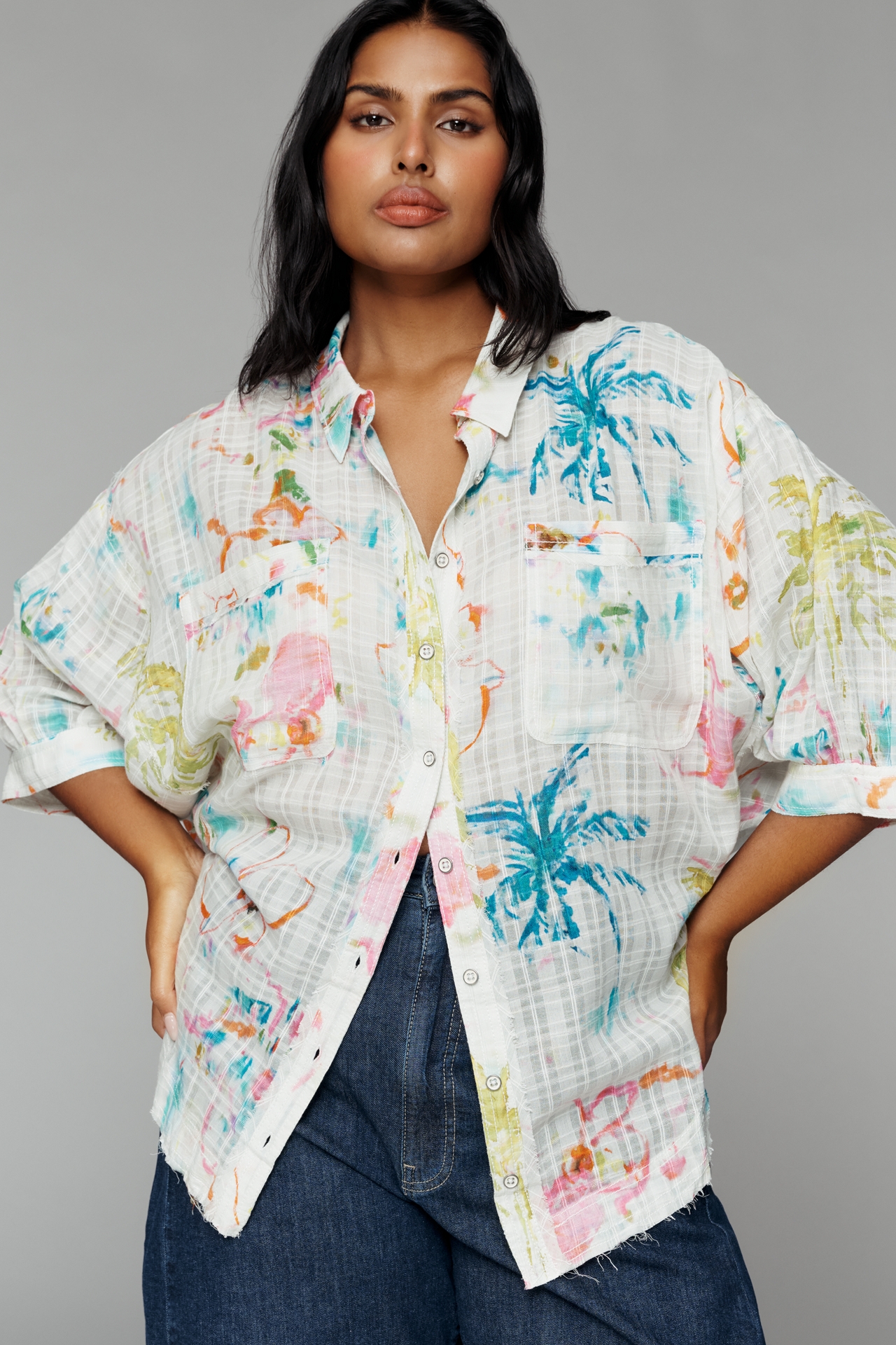 Pilcro 100% Cotton Summer Buttondown Shirt