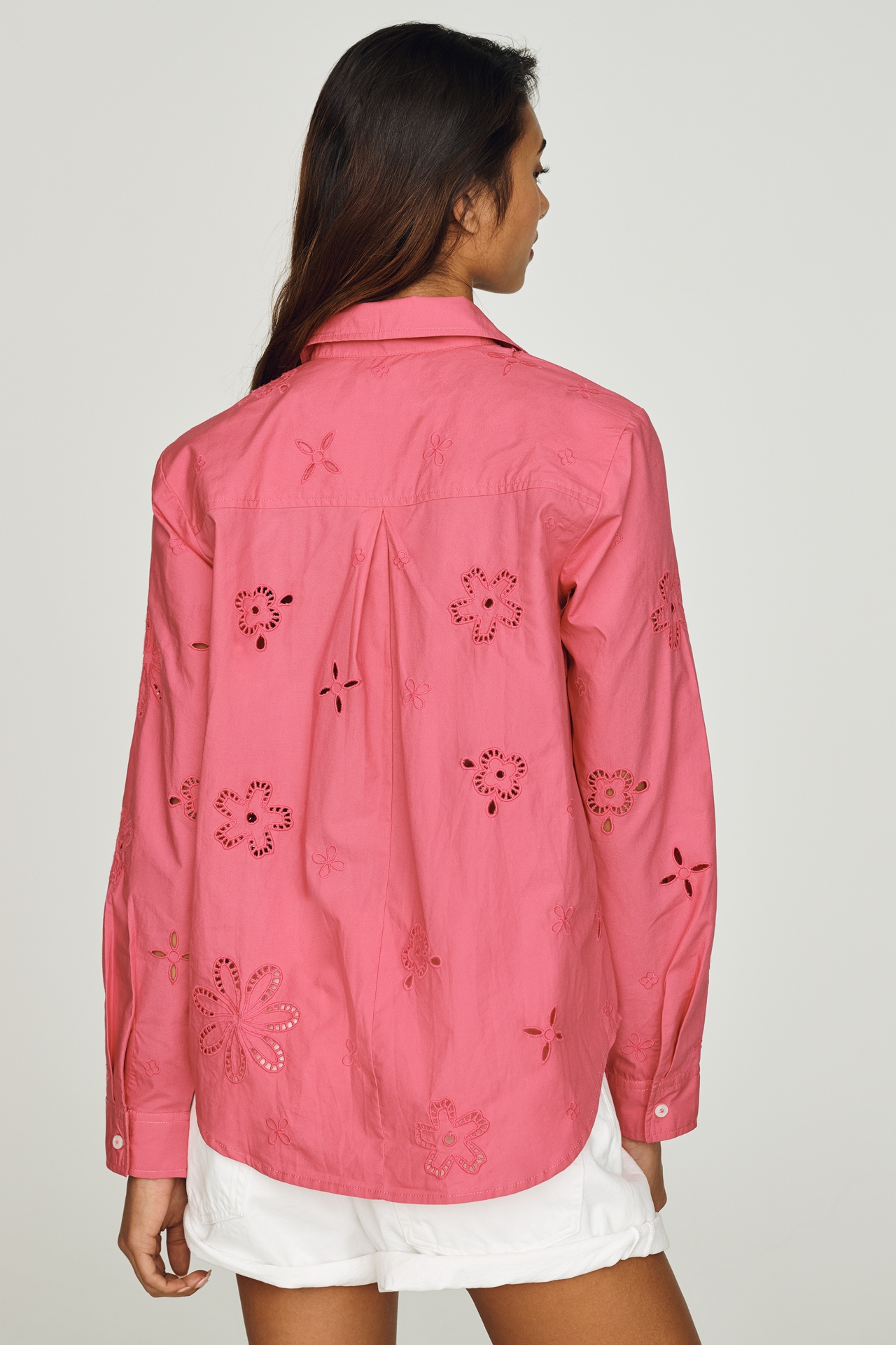 Kate Classic Eyelet Buttondown Shirt by Maeve