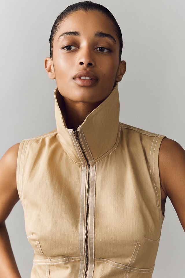 By Anthropologie Zip-Front Vest | Anthropologie
