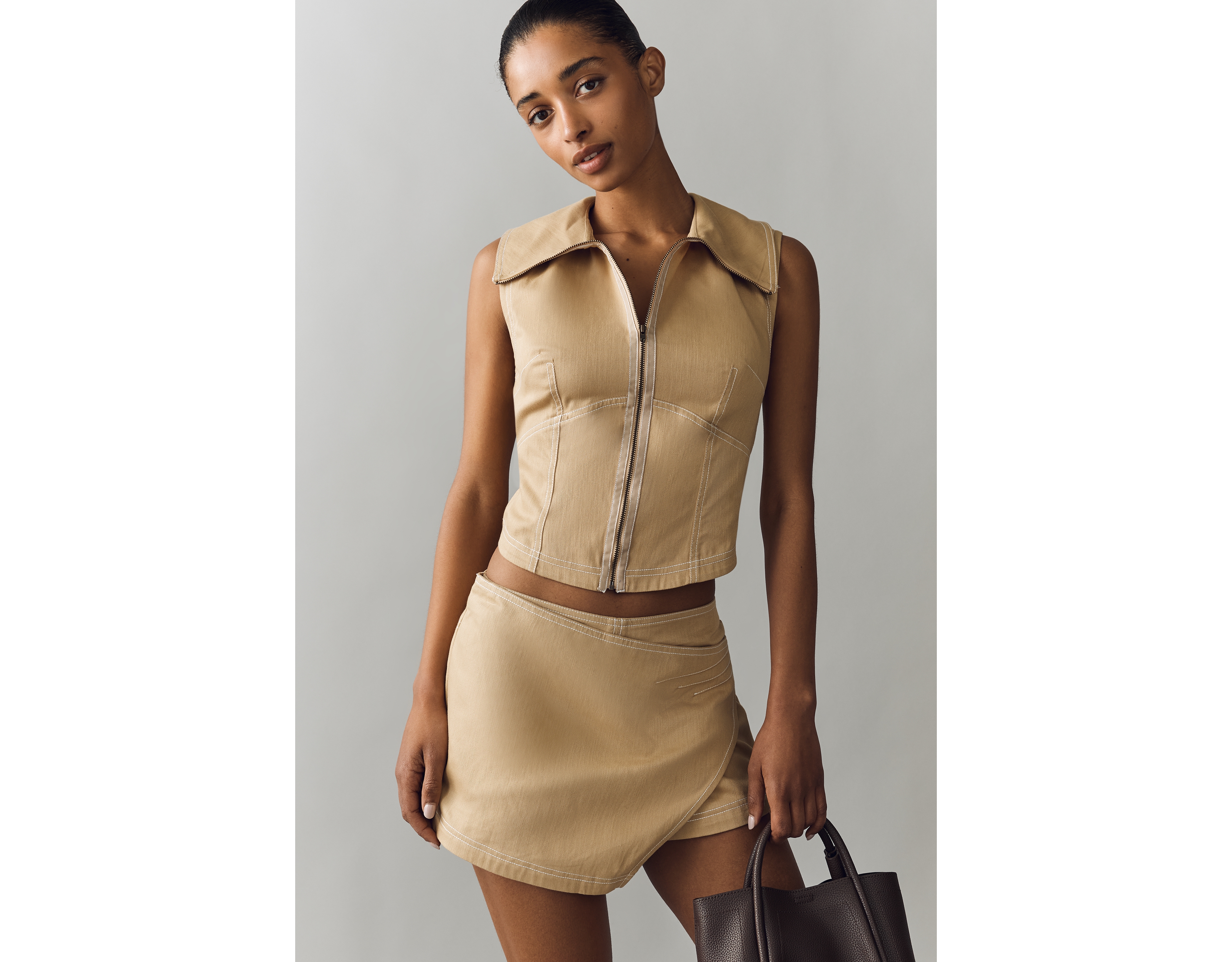By Anthropologie Zip-Front Vest