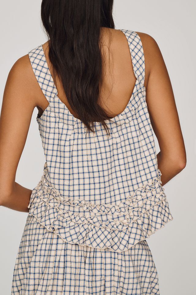 Maeve Ruffle Hem Swing Top | Anthropologie