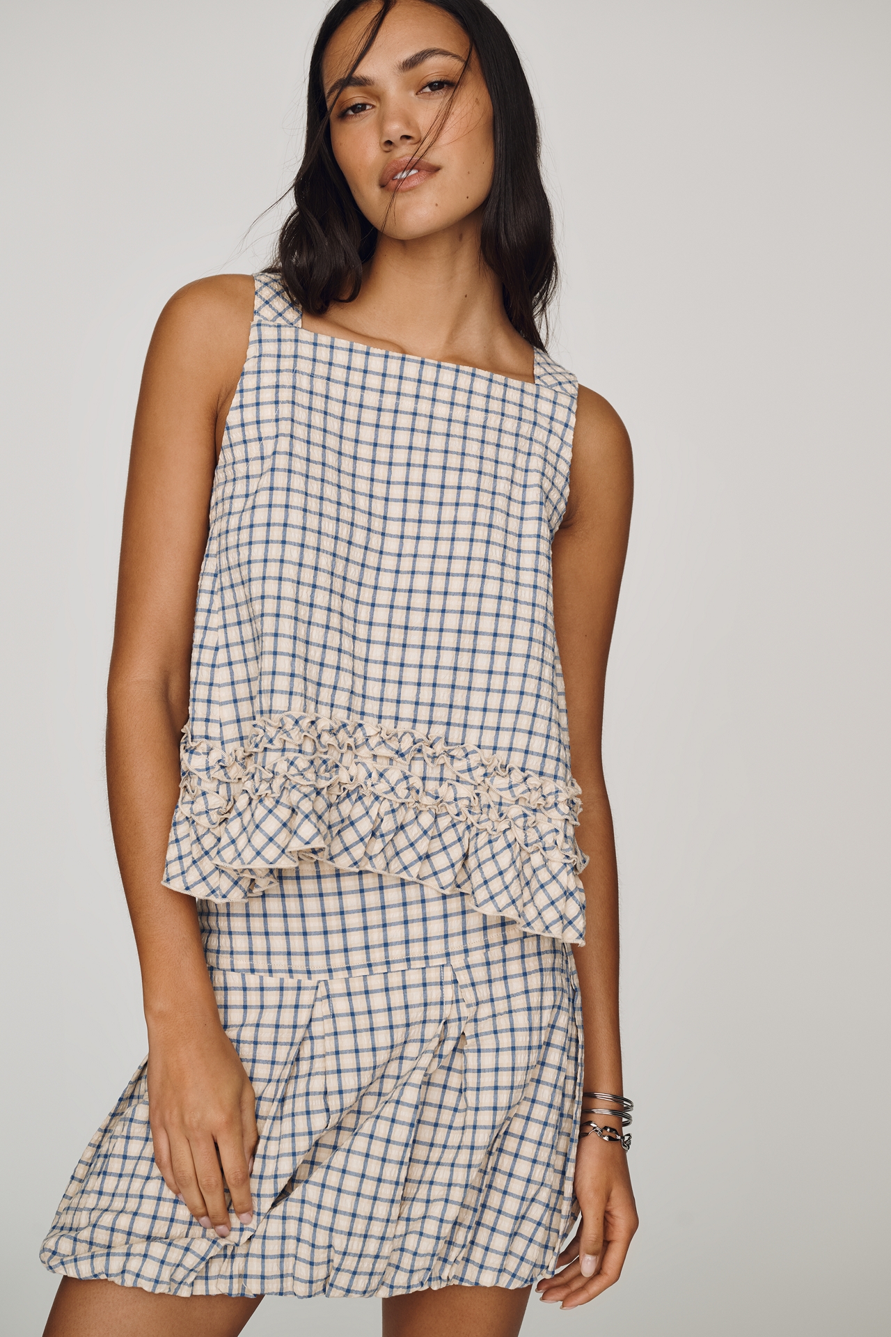 Maeve Ruffle Hem Swing Top