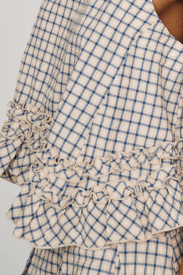 Maeve Ruffle Hem Swing Top | Anthropologie