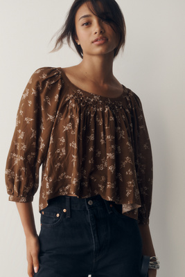 Pilcro Cropped Blouse