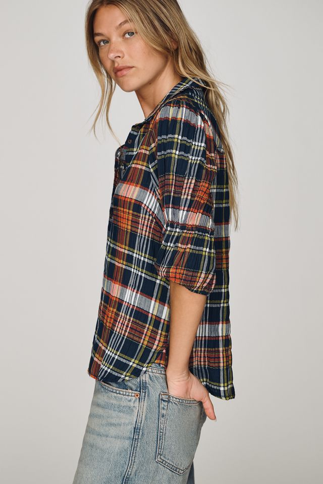 Blusa con Botones y Mangas Abullonadas Tallulah de Pilcro #2