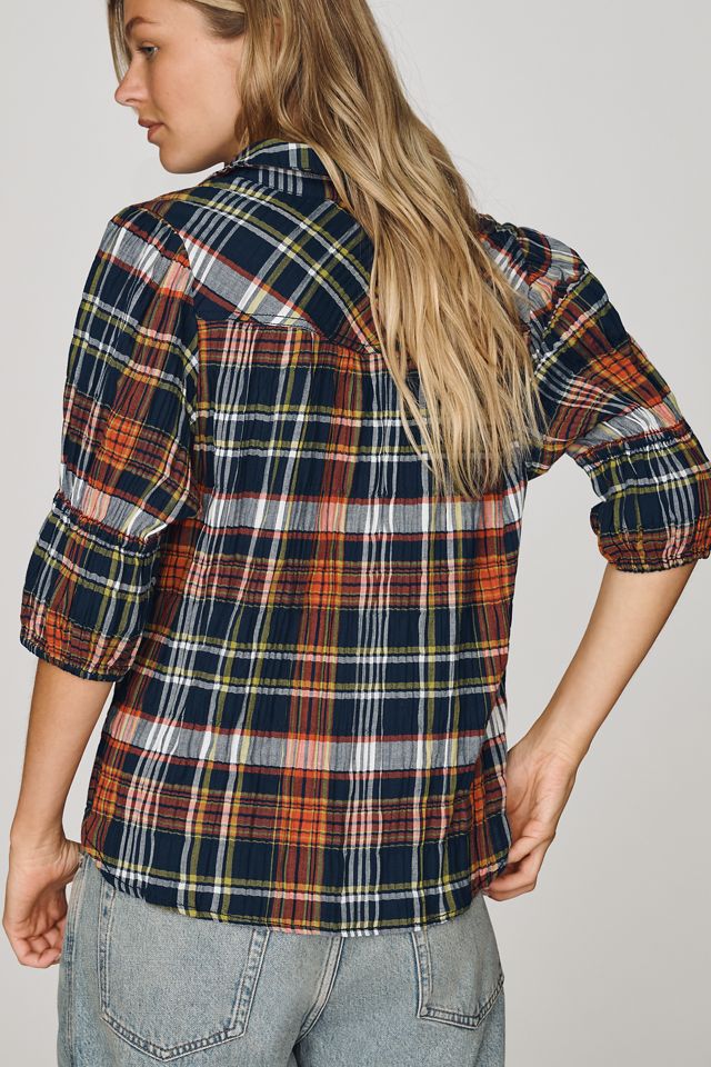 Blusa con Botones y Mangas Abullonadas Tallulah de Pilcro #3