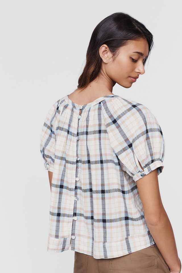 Pilcro Smocked Swing Blouse #3