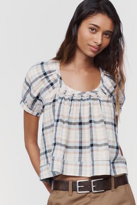 Pilcro Smocked Swing Blouse