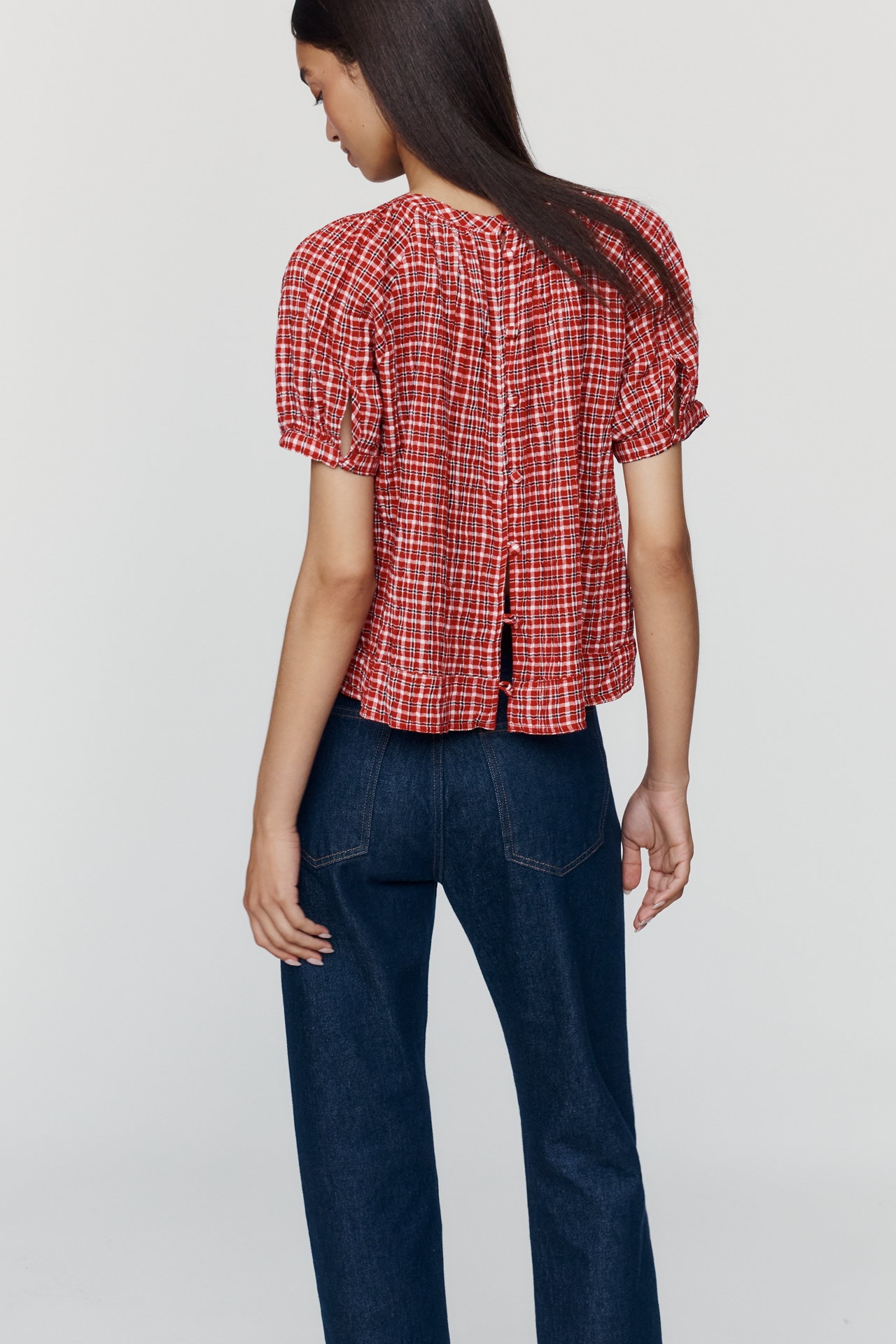 Pilcro Smocked Swing Blouse