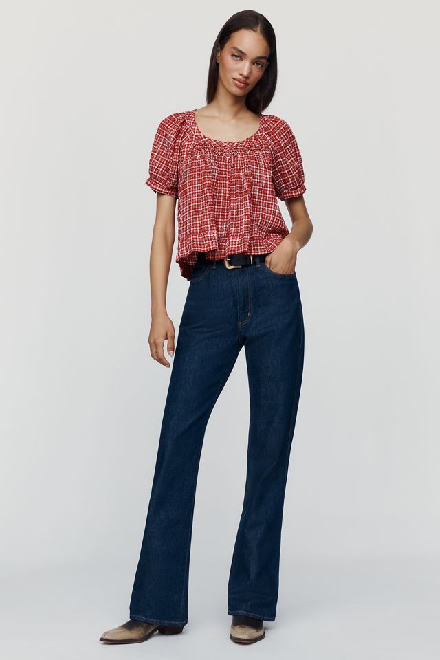 Pilcro Smocked Swing Blouse #3