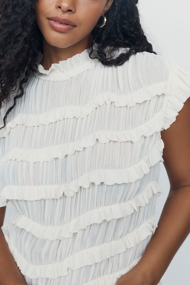 By Anthropologie Layered Ruffle Top #5