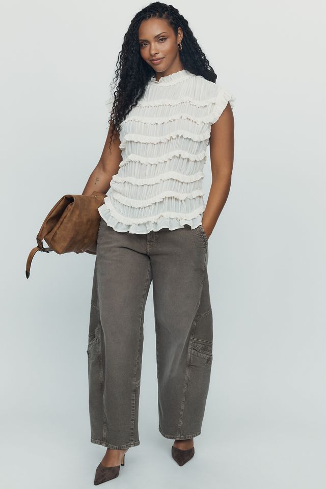 By Anthropologie Layered Ruffle Top #6