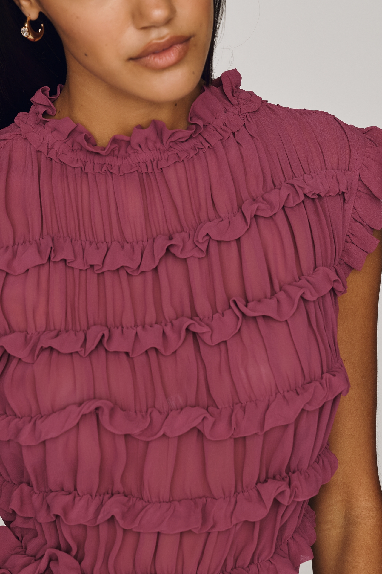 By Anthropologie Layered Ruffle Top