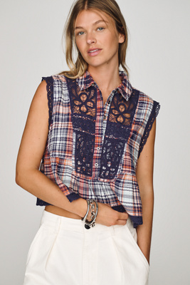 Pilcro Lace Swing Blouse