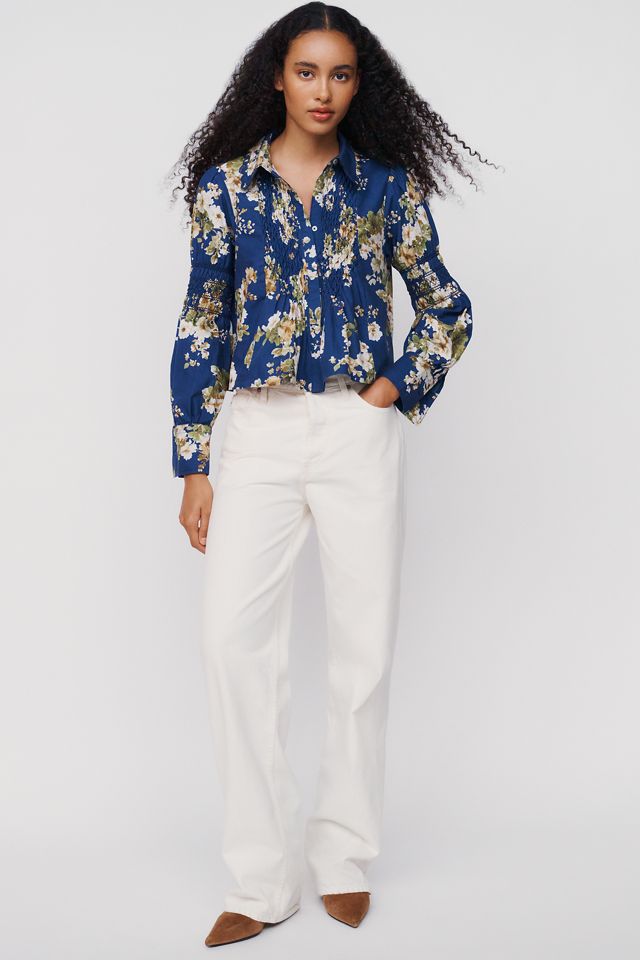 Maeve Camicia Arricciata a Maniche Lunghe in 100% Cotone #2