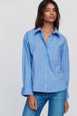 Camicia con Bottoni Shrunken Bennet in 100% Cotone di Maeve