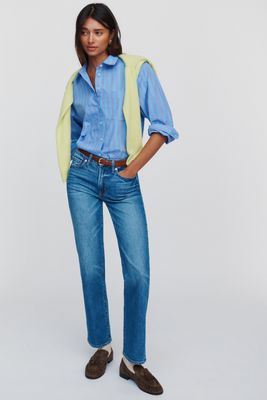 Maeve Shrunken Bennet 100% Cotton Buttondown Shirt