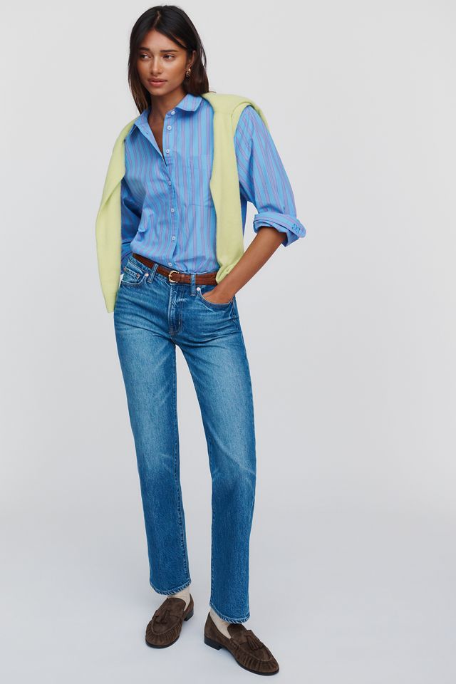 Maeve Shrunken Bennet 100% Cotton Buttondown Shirt #1