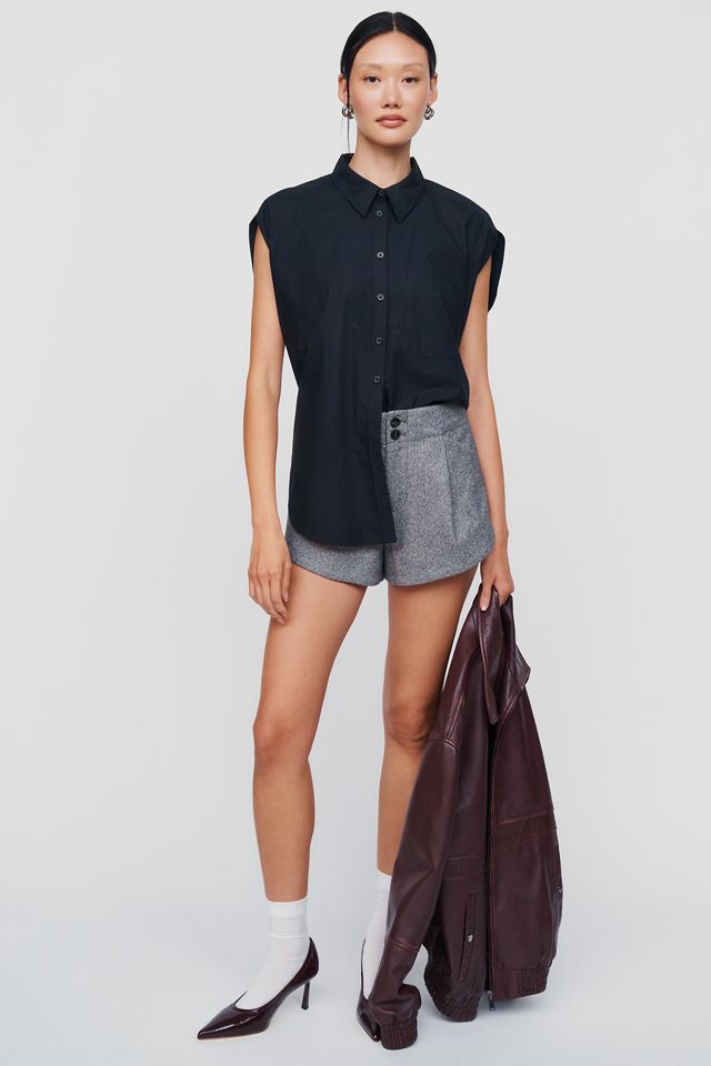 Maeve 100% Cotton Round Hem Buttondown Shirt #3