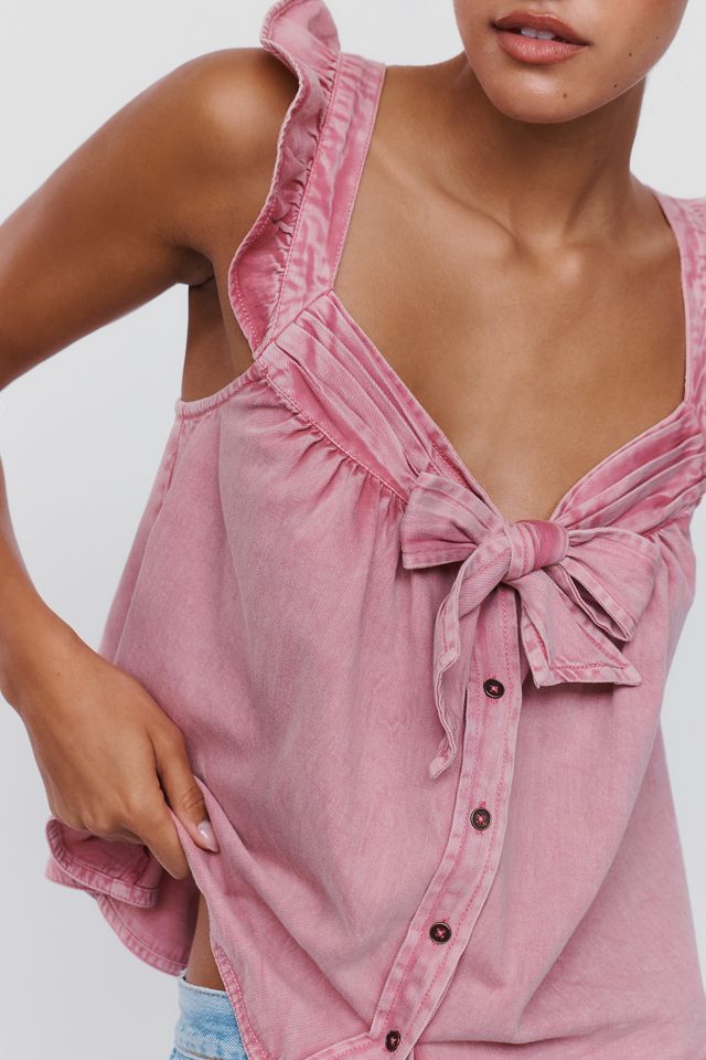 Pilcro 100% Cotton Bow Tank #1