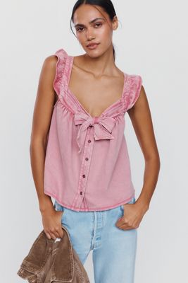 Pilcro 100% Cotton Bow Tank