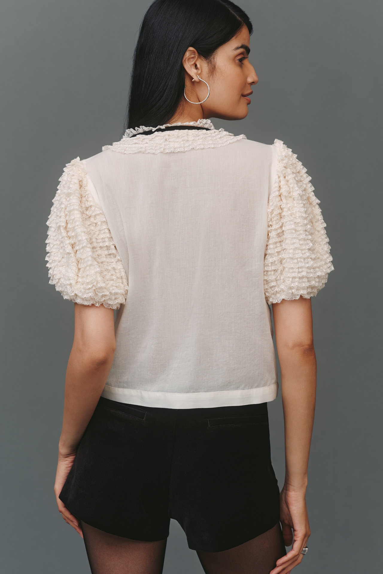 Love The Label Oceane High-Neck Bow Blouse