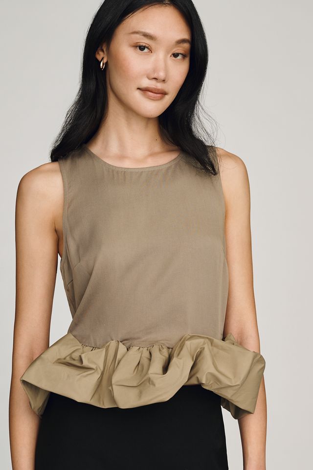 Siempre x Anthropologie Ruffle Hem Top #2