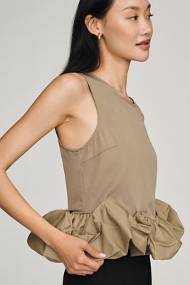 Siempre x Anthropologie Ruffle Hem Top