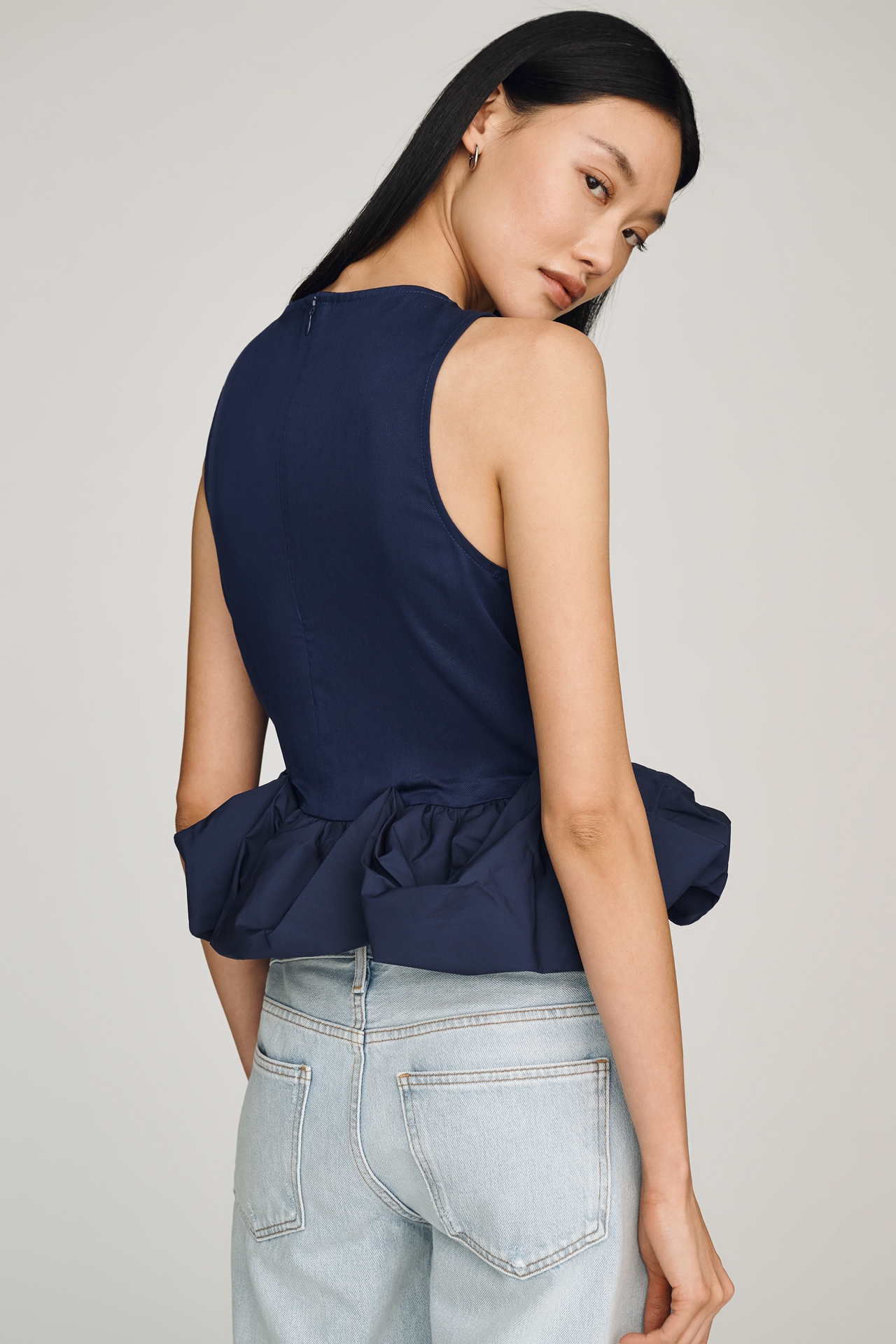 Siempre x Anthropologie Ruffle Hem Top