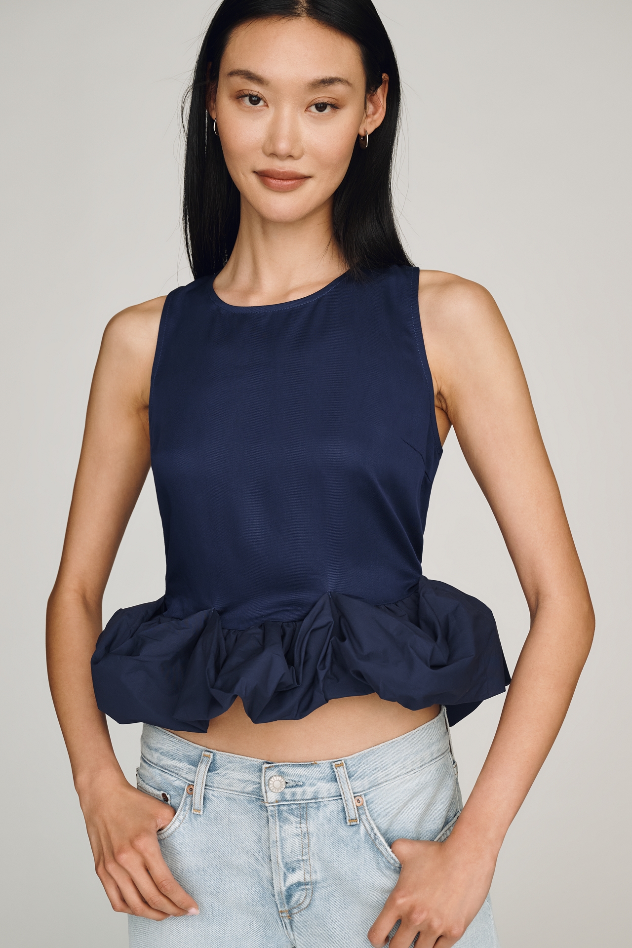 Siempre x Anthropologie Ruffle Hem Top