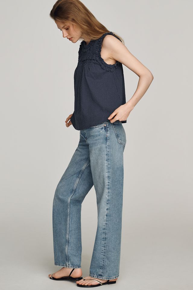 RAISONNEL Ruffle Sleeveless Swing Top #2