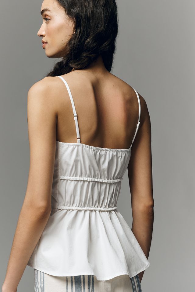 RAISONNEL Ruched Peplum Top #1