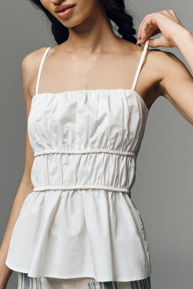 RAISONNEL Ruched Peplum Top #3