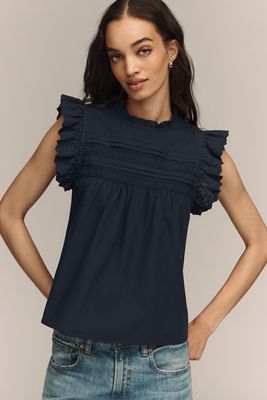 RAISONNEL Lace Panel Blouse