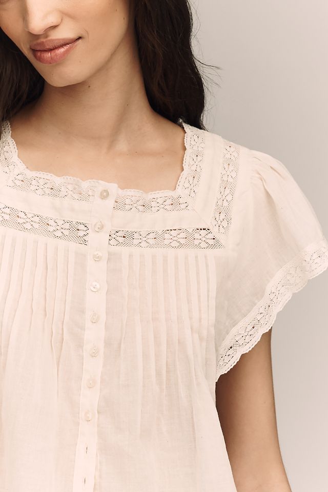 RAISONNEL Cotton Pintuck Blouse #2