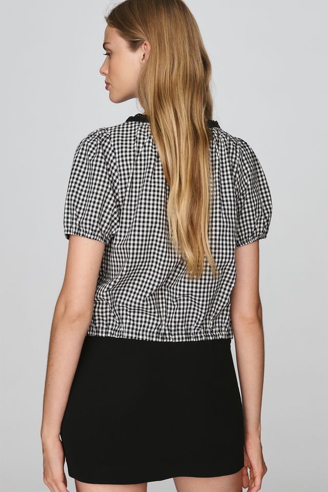 RAISONNEL Embroidered Puff-Sleeve Blouse #2