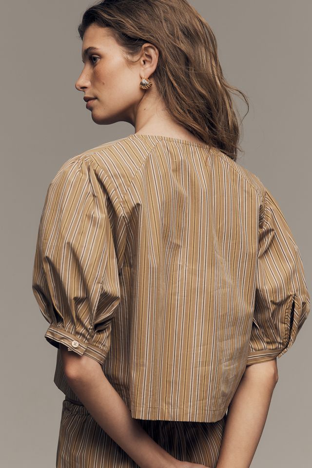 The Tiny Big Sister Puff-Sleeve Bow Blouse | Anthropologie