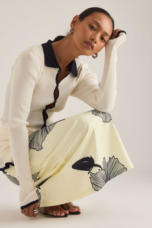 OpéraSPORT Laura Contrast Knit Shirt | Anthropologie UK