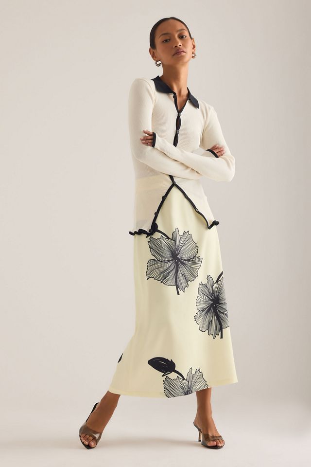 OpéraSPORT Laura Contrast Knit Shirt | Anthropologie UK