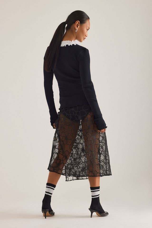 OpéraSPORT Evita Asymmetric Ruffle Top #1