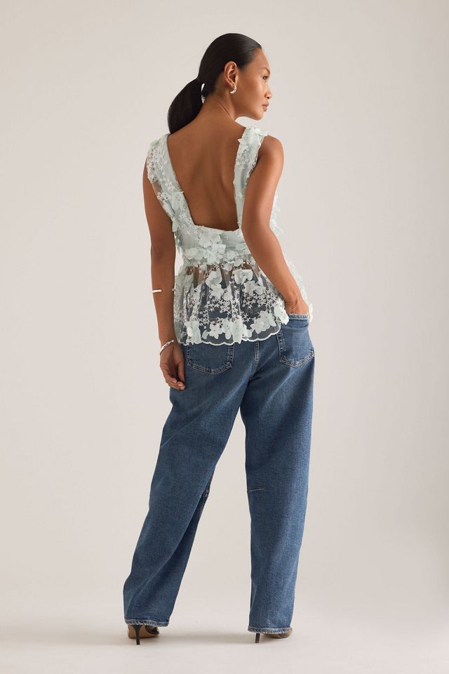 OpéraSPORT Naya 3D Floral Sleeveless Top #1