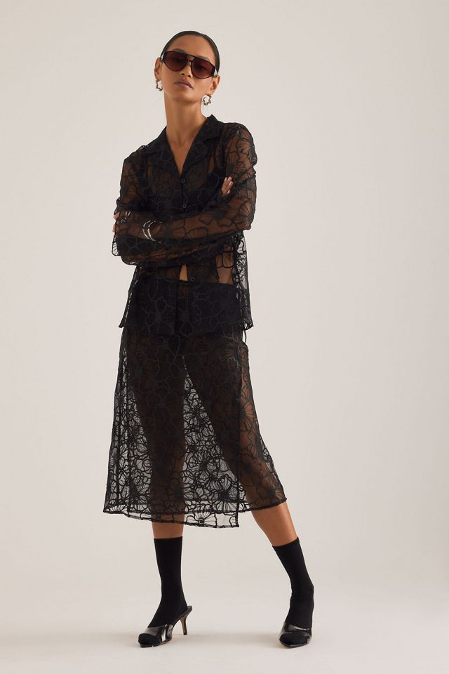 OpéraSPORT Flora Sheer Lace Shirt  #3