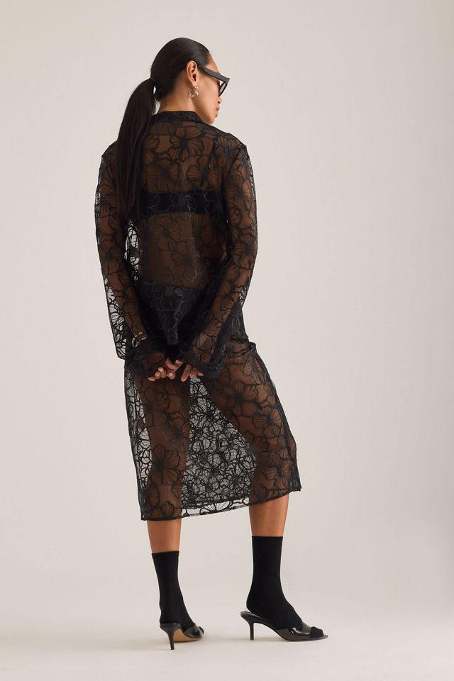 OpéraSPORT Flora Sheer Lace Shirt  #1