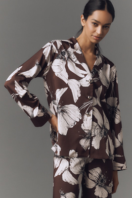 MAUDE CLUB BODIE LONG-SLEEVE BUTTONDOWN SHIRT 
