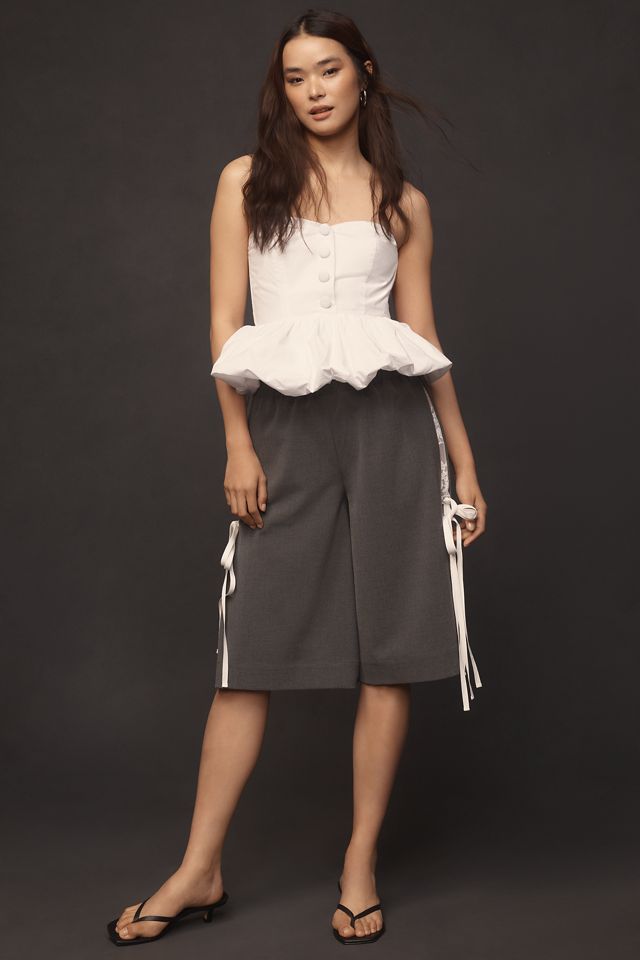 Maude Club Wyatt Strapless Peplum Top #4