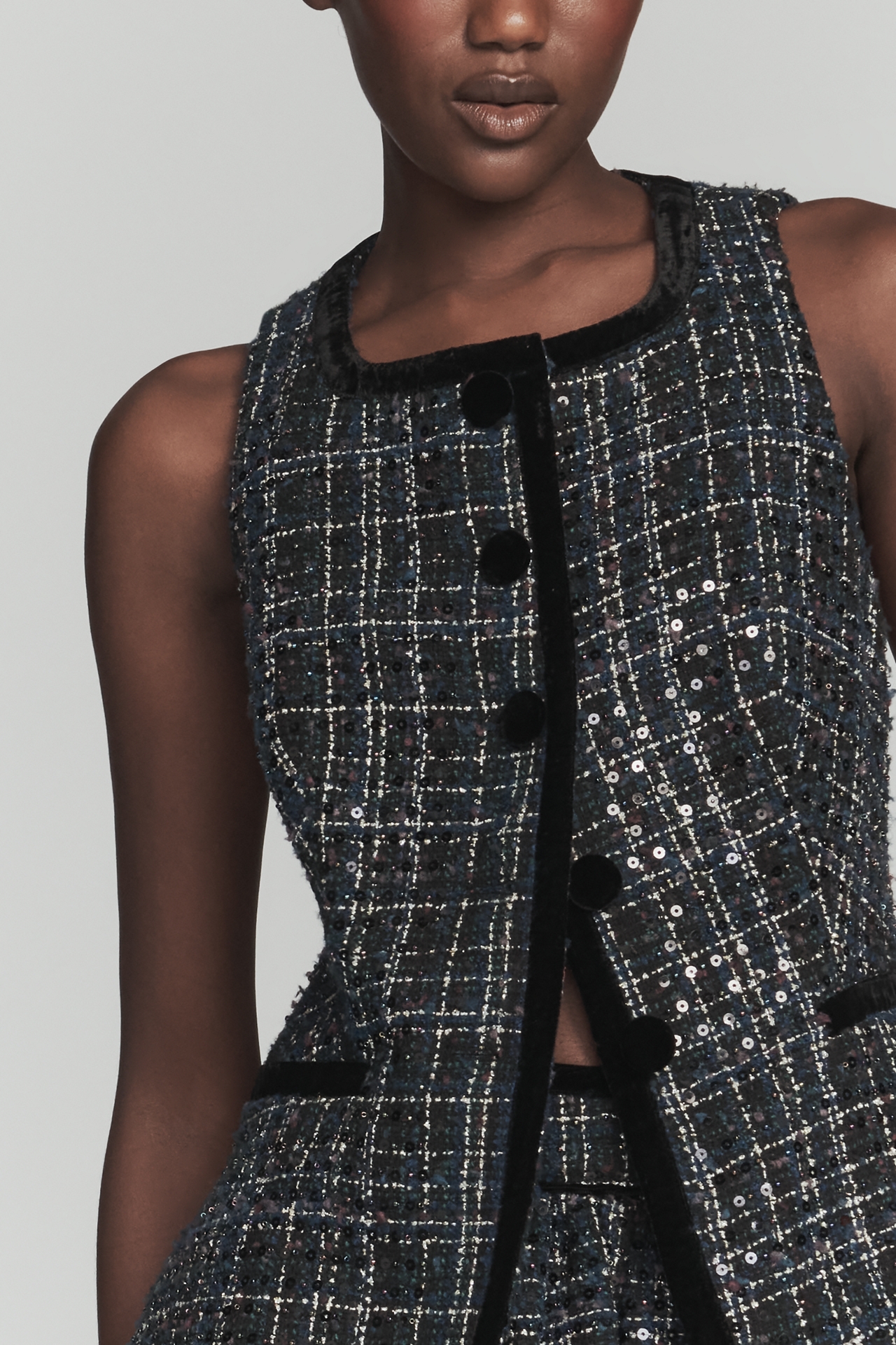 Maude Beau Button-Front Vest