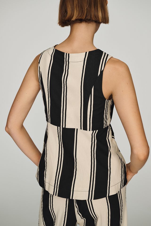 a.ren Petite Delphine Cotton Linen Top #1