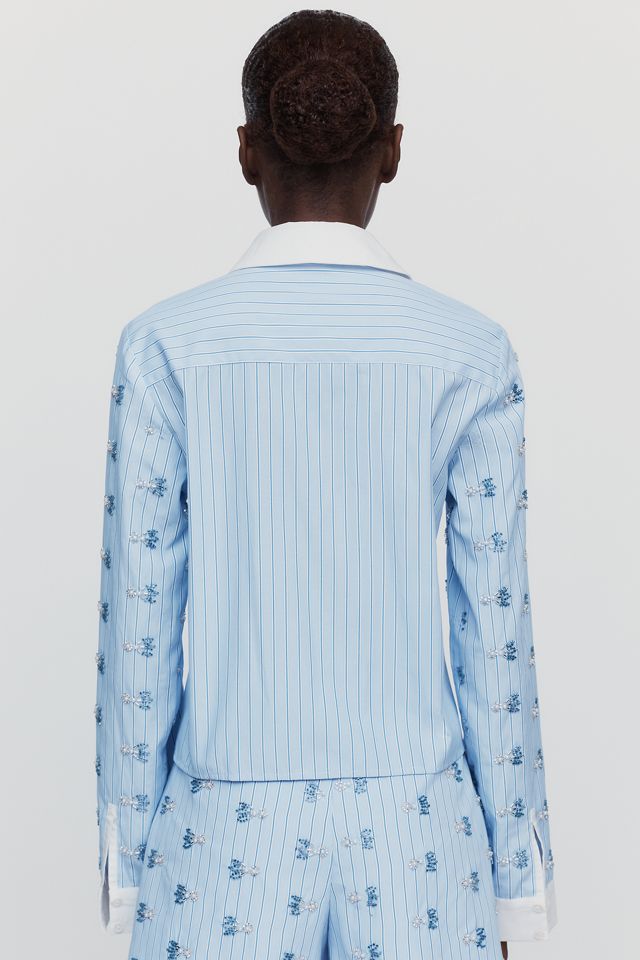 Maude Club Sabine Cotton Blend Buttondown Shirt #1